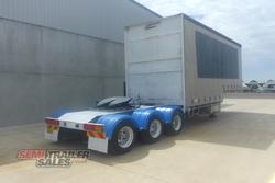 2003 Maxitrans 12 Pallet Dropdeck Curtainsider A Trailer with Mezz