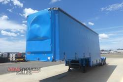 2007 Vawdrey 14 Pallet Double Dropdeck Curtainsider A Trailer with Mezz