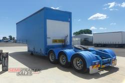 2007 Vawdrey 14 Pallet Double Dropdeck Curtainsider A Trailer with Mezz
