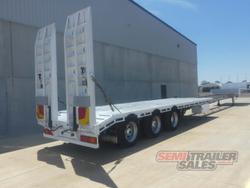 2009 Barker 45FT-70FT Dropdeck Extendable with Ramps