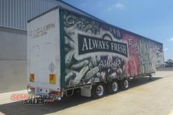 2009 Maxitrans 24 Pallet Dropdeck Curtainsider with Mezz