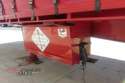 2009 Barker 12 Pallet Flat Deck Curtainsider A Trailer