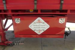 2009 Barker 12 Pallet Flat Deck Curtainsider A Trailer