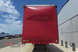 2009 Barker 12 Pallet Flat Deck Curtainsider A Trailer