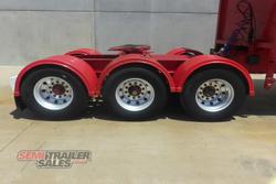 2009 Barker 12 Pallet Flat Deck Curtainsider A Trailer