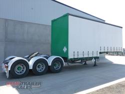 2008 Vawdrey 14 Pallet Dropdeck Curtainsider A Trailer with Mezz