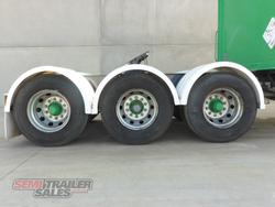 2008 Vawdrey 14 Pallet Dropdeck Curtainsider A Trailer with Mezz